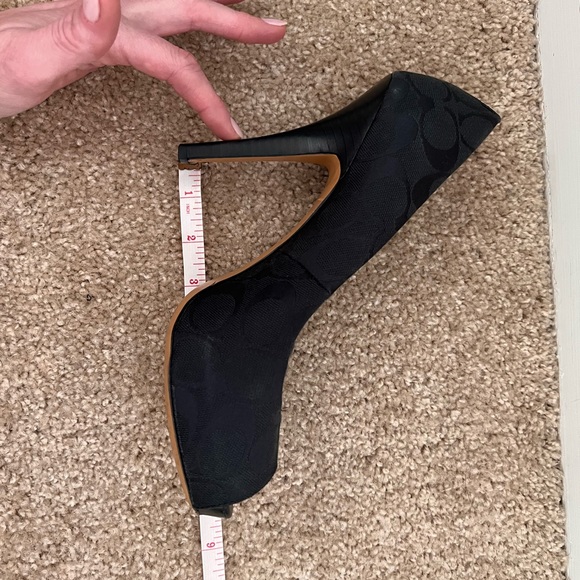 Coach peep toe heels, size 9. Sadly I can no longer wear heels anymore. - Picture 5 of 9